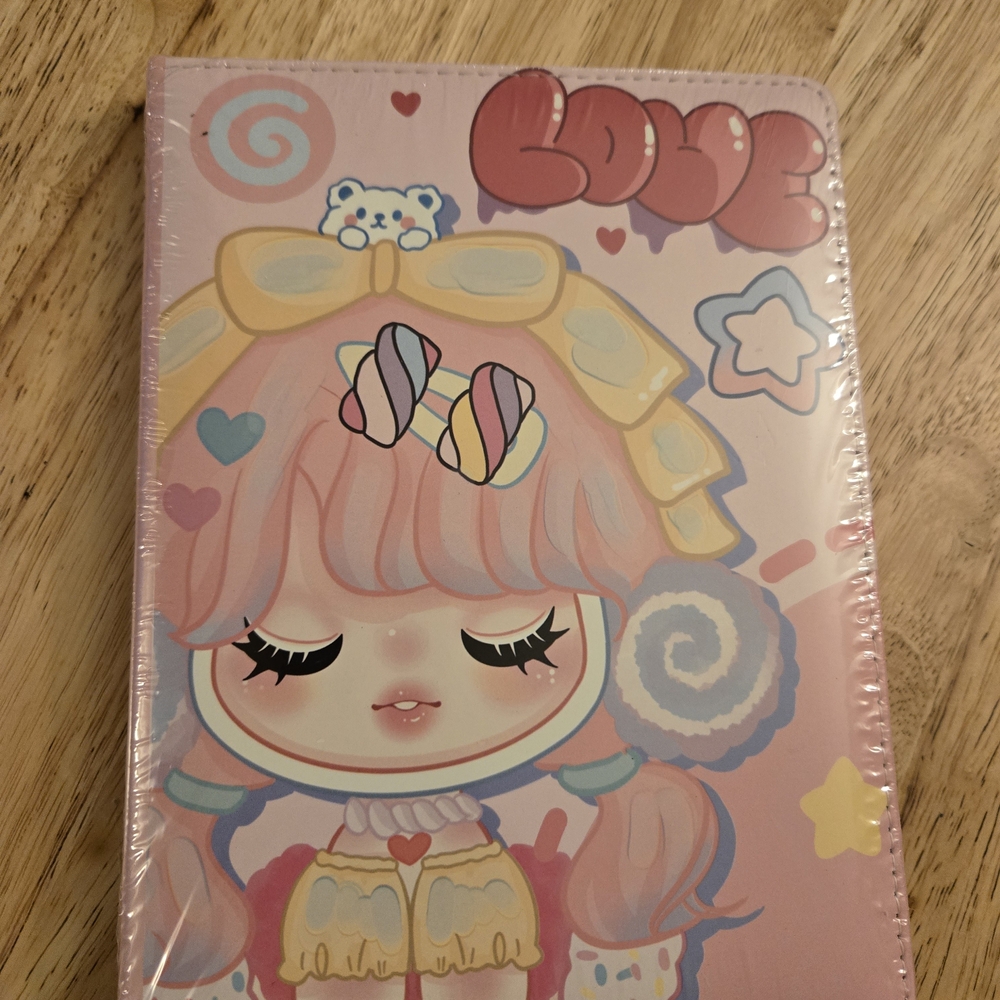 Cute Pastel Journal with Love Design